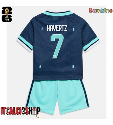 Germania Kai Havertz #7 Seconda Maglia Bambino Mondiali 2026 Manica Corta (+ Pantaloni corti)